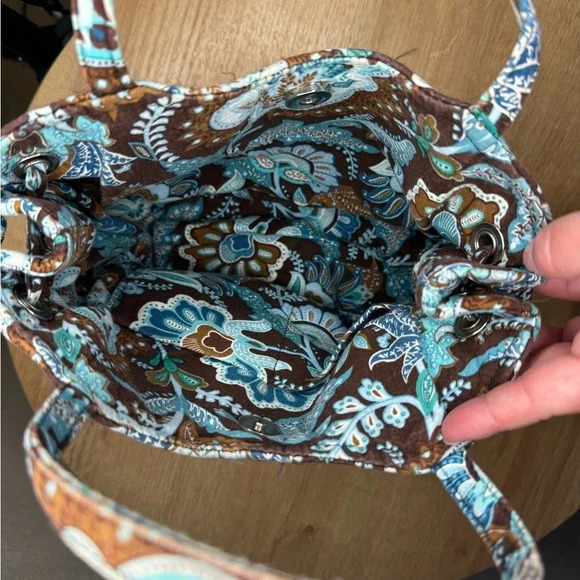 Vera Bradley Java Blue Quilted Mini Purse - Picture 5 of 6